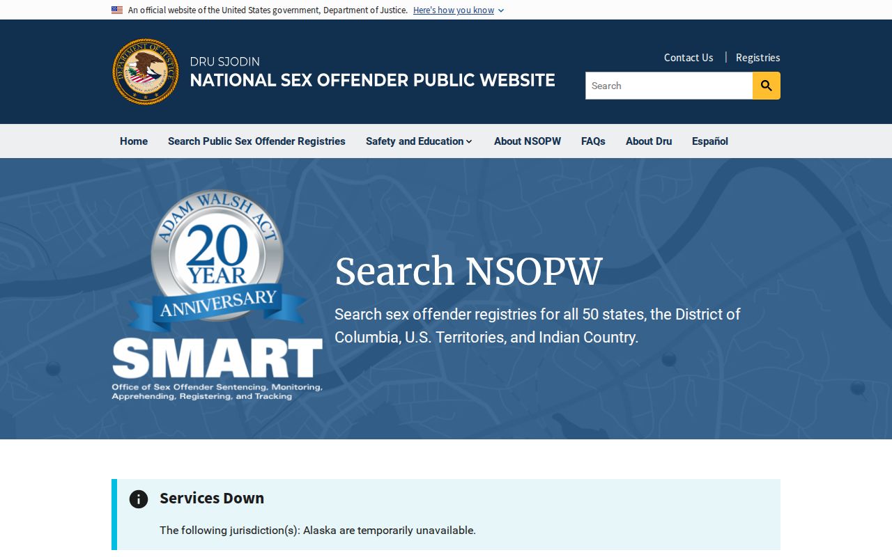 Plaquemines Parish sex offender lookup through the national NSOPW registry